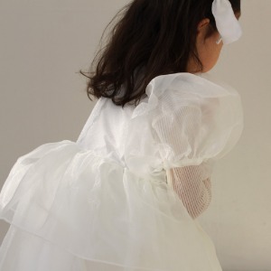 [B29] BRILLER PARTY DRESS / IVORY