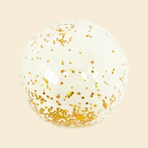 [B50 BRILLER X TINYTIDY] GOLD GLITTER BEACH BALL